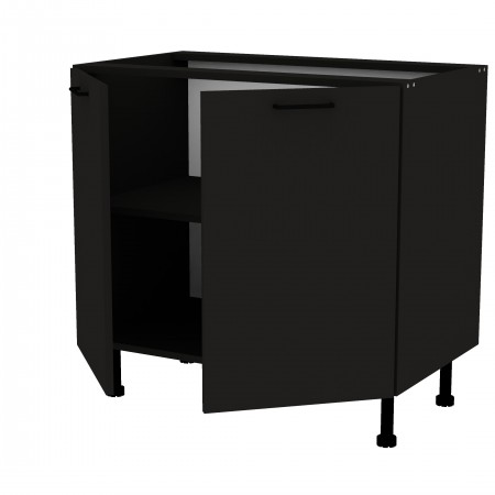 LAMI ECON czarny c_S90_2F szafka kuchenna stojąca